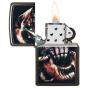 Zippo High Polished Black Scream Lighter